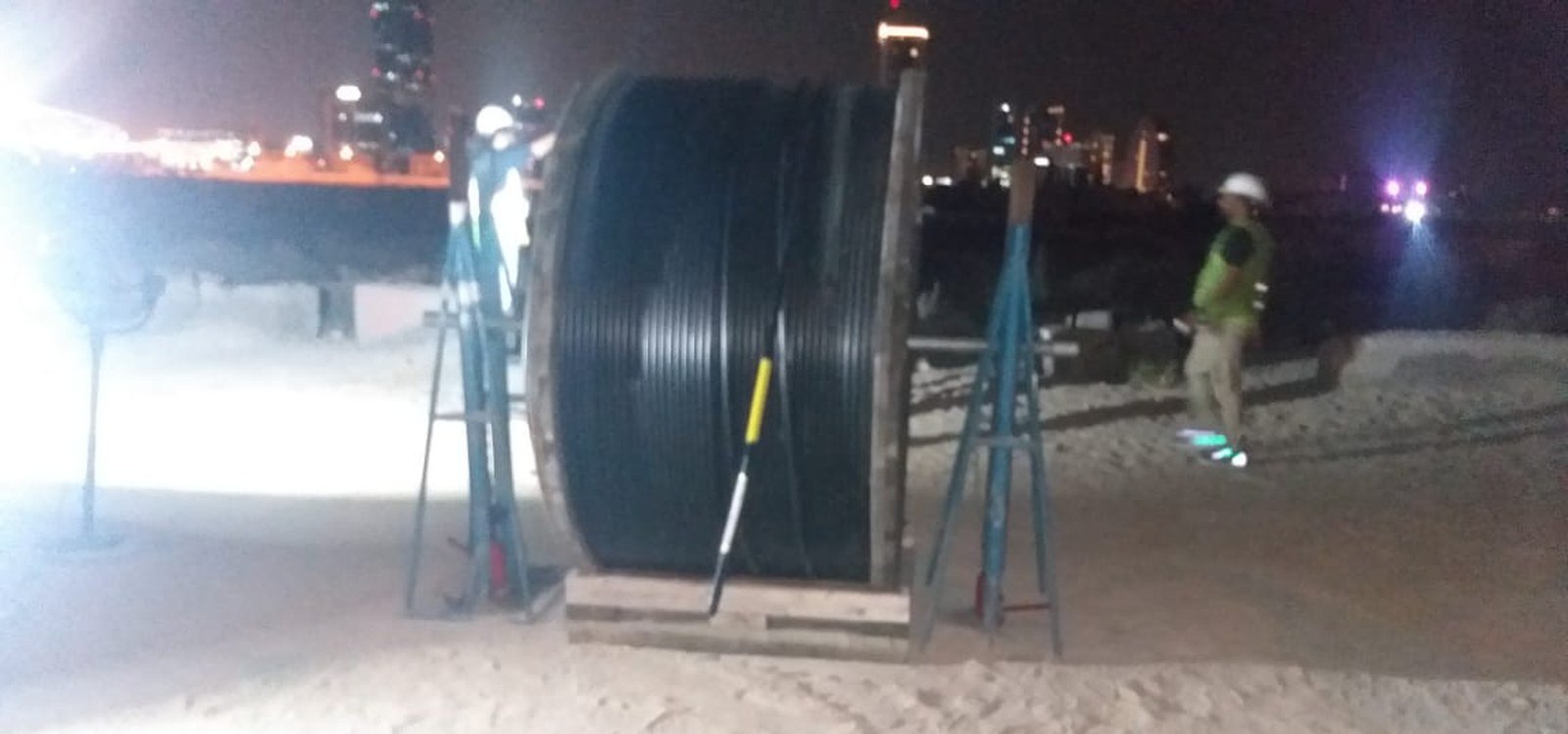 STC submarine cable landfall in Bahrain