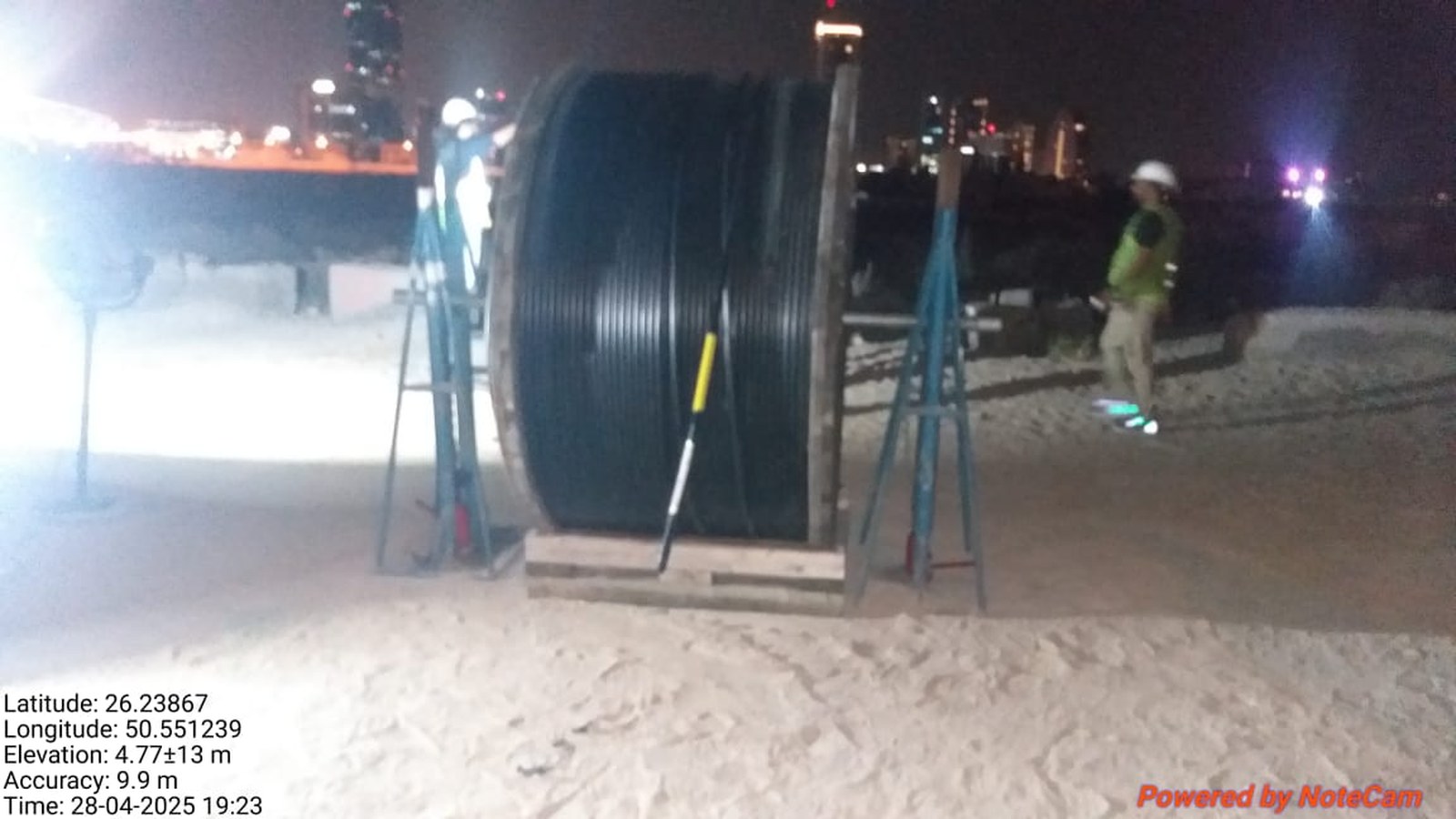 STC submarine cable landfall in Bahrain